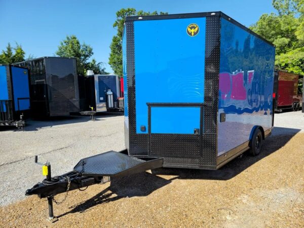 8.5' X 12' Cobalt Blue Concession Trailer Food Event Catering - Image 6