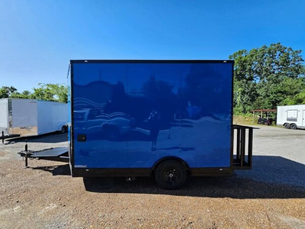 8.5' X 12' Cobalt Blue Concession Trailer Food Event Catering - Image 7