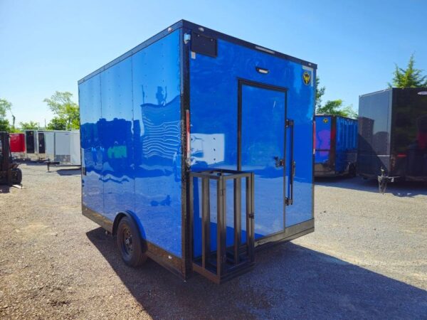 8.5' X 12' Cobalt Blue Concession Trailer Food Event Catering - Image 9