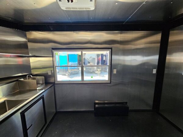 8.5' X 12' Cobalt Blue Concession Trailer Food Event Catering - Image 19