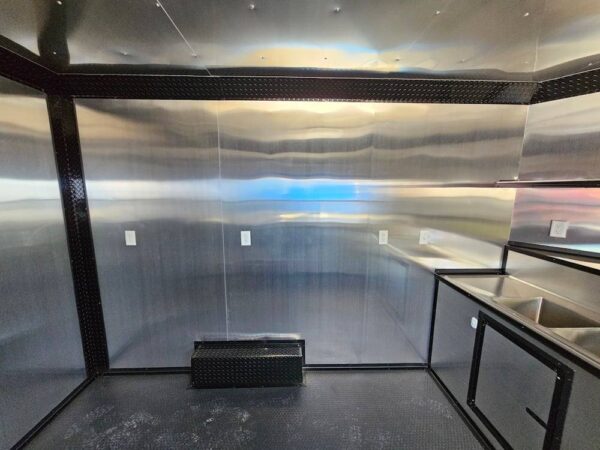 8.5' X 12' Cobalt Blue Concession Trailer Food Event Catering - Image 20