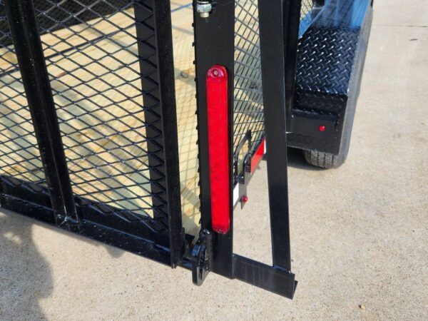 6.4x14 Straight Deck Utility Trailer 6ft Mesh Sides with Metal Roof (2) 3,500lb Axles - Image 19