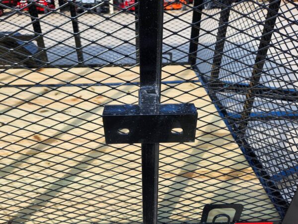 6.4x14 Straight Deck Utility Trailer 6ft Mesh Sides with Metal Roof (2) 3,500lb Axles - Image 20