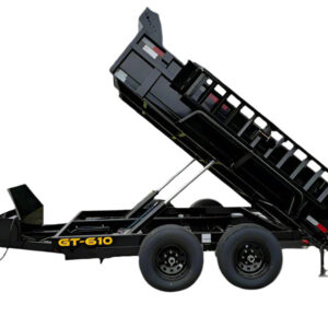 6' X 10' Hydraulic Dump Trailer With Loading Ramps GVWR 9990