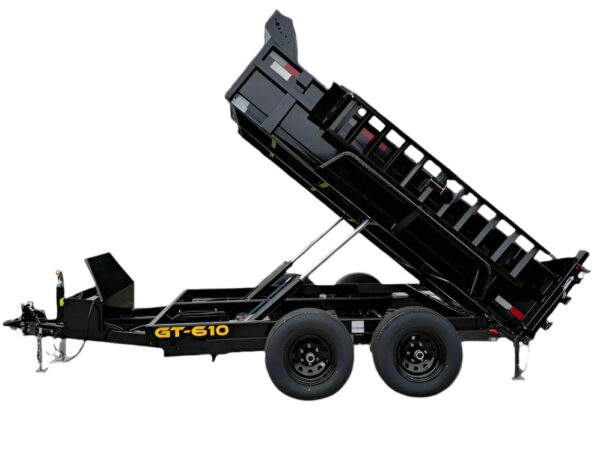 6' X 10' Hydraulic Dump Trailer With Loading Ramps GVWR 9990