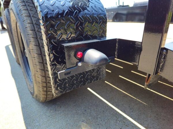 6.4x14 Dovetail Utility Trailer with Side Baskets (2) 3500lb Axles - Image 7