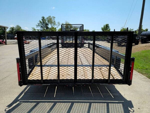 6.4x14 Dovetail Utility Trailer with Side Baskets (2) 3500lb Axles - Image 10