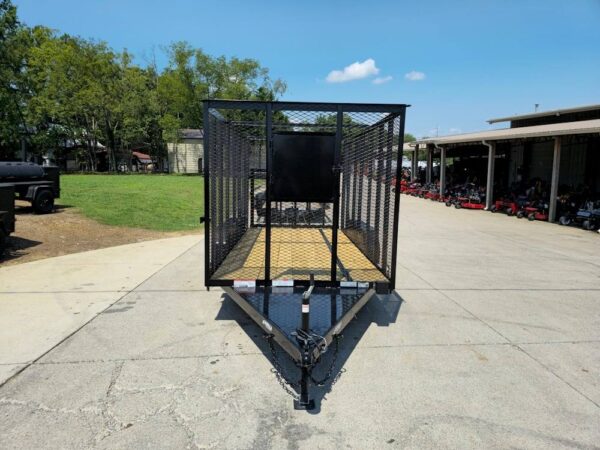 6.4' x 14' (2) 3500 Axles Leaf Cage Debris Loader Utility Trailer - Image 2
