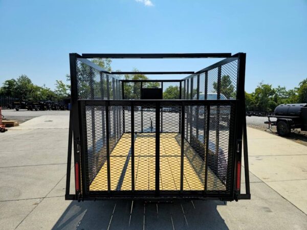 6.4' x 14' (2) 3500 Axles Leaf Cage Debris Loader Utility Trailer - Image 5