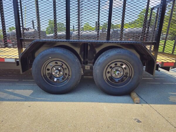 6.4' x 14' (2) 3500 Axles Leaf Cage Debris Loader Utility Trailer - Image 11