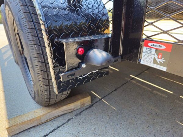 6.4' x 14' (2) 3500 Axles Leaf Cage Debris Loader Utility Trailer - Image 12