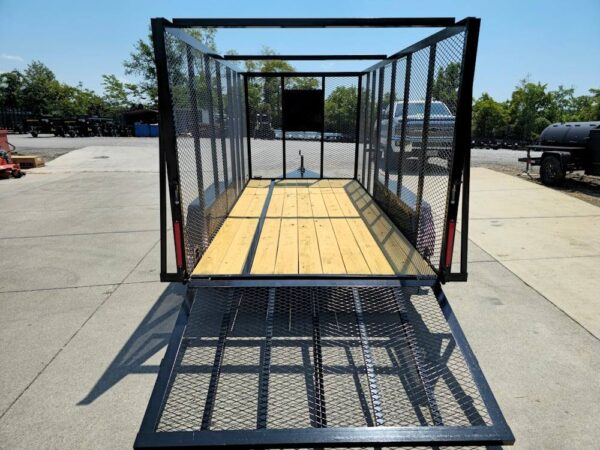 6.4' x 14' (2) 3500 Axles Leaf Cage Debris Loader Utility Trailer - Image 13