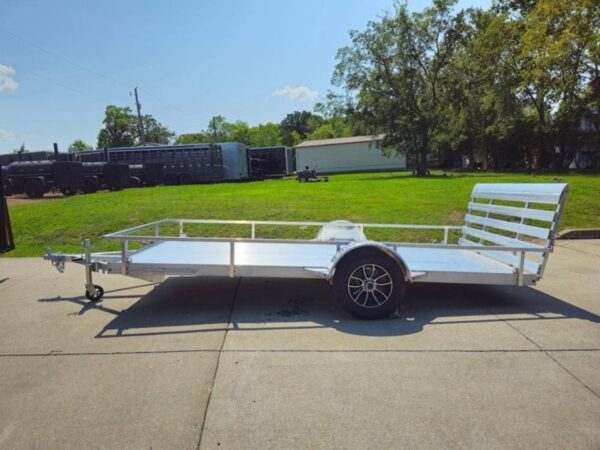 6.4x14 Straight Deck Aluminum Utility Trailer with 3500lb Axle - Image 4