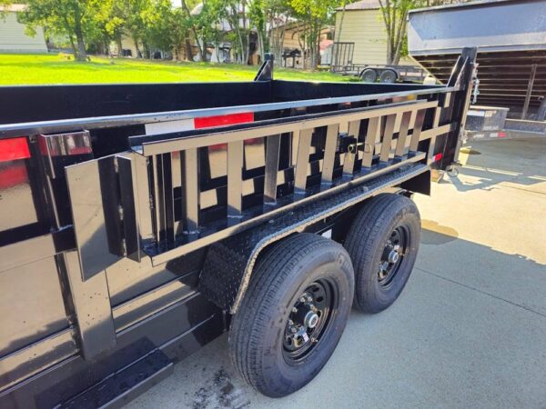 7x14 Telescopic Dump Trailer with 2ft Sides (2) 7K Axles - Image 5