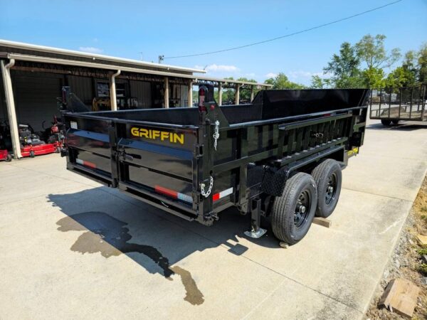 7x14 Telescopic Dump Trailer with 2ft Sides (2) 7K Axles - Image 8