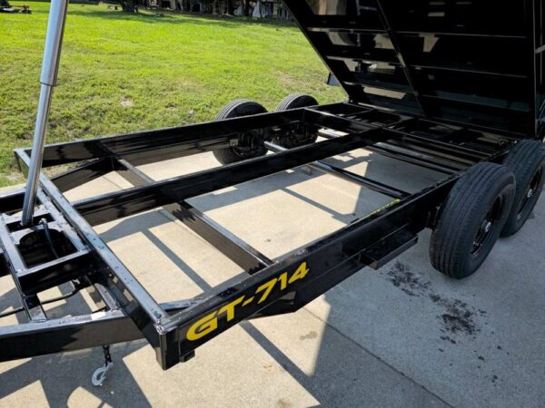 7x14 Telescopic Dump Trailer with 2ft Sides (2) 7K Axles - Image 16