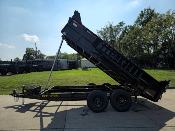 7x14 Telescopic Dump Trailer with 2ft Sides (2) 7K Axles - Image 17