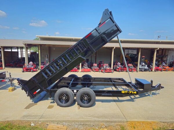 7x14 Telescopic Dump Trailer with 2ft Sides (2) 7K Axles - Image 21