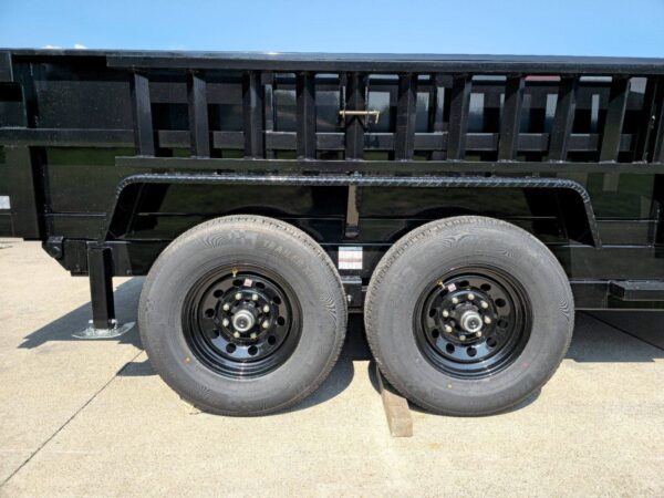 7x14 Telescopic Dump Trailer with 2ft Sides (2) 7K Axles - Image 23
