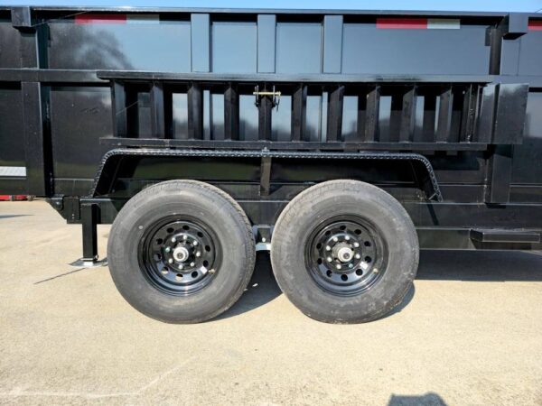7x14 Telescopic Dump Trailer with 3ft Sides (2) 7K Axles - Image 9