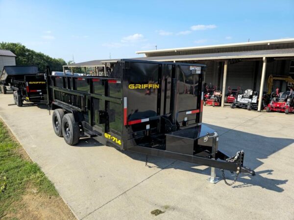 7x14 Telescopic Dump Trailer with 3ft Sides (2) 7K Axles - Image 10