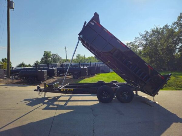7x14 Telescopic Dump Trailer with 3ft Sides (2) 7K Axles - Image 14