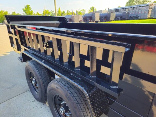 Dump Trailer 7' X 14' Hydraulic 2ft Sides 7,000lb Axles - Image 14