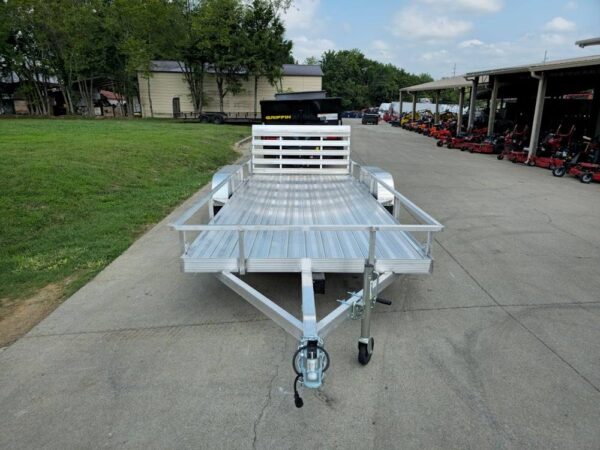 6.4' x 16' All Aluminum Utility Trailer Dual Axle Straight Deck - Image 2