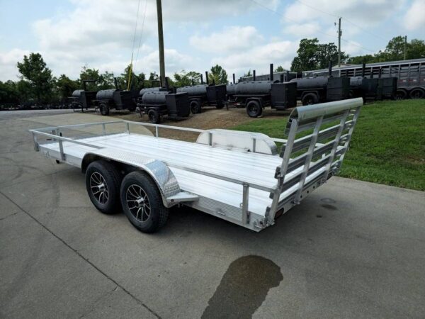 6.4' x 16' All Aluminum Utility Trailer Dual Axle Straight Deck - Image 5