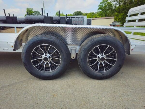 6.4' x 16' All Aluminum Utility Trailer Dual Axle Straight Deck - Image 6