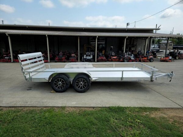 6.4' x 16' All Aluminum Utility Trailer Dual Axle Straight Deck - Image 9