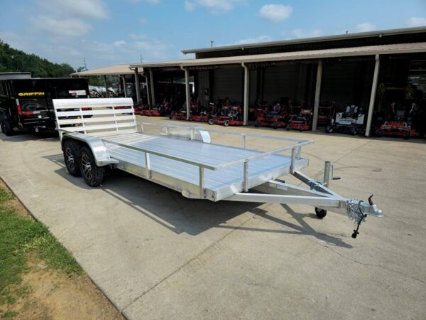 6.4' x 16' All Aluminum Utility Trailer Dual Axle Straight Deck - Image 10