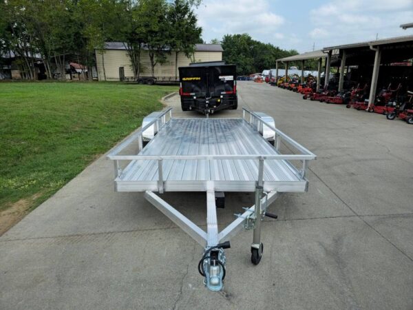 6.4' x 16' All Aluminum Utility Trailer Dual Axle Straight Deck - Image 11