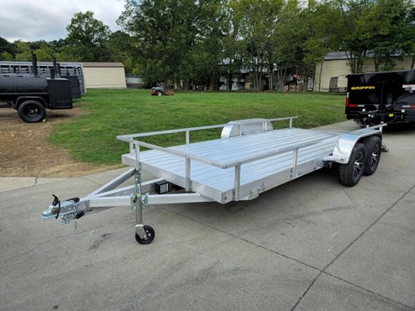 6.4' x 16' All Aluminum Utility Trailer Dual Axle Straight Deck - Image 12