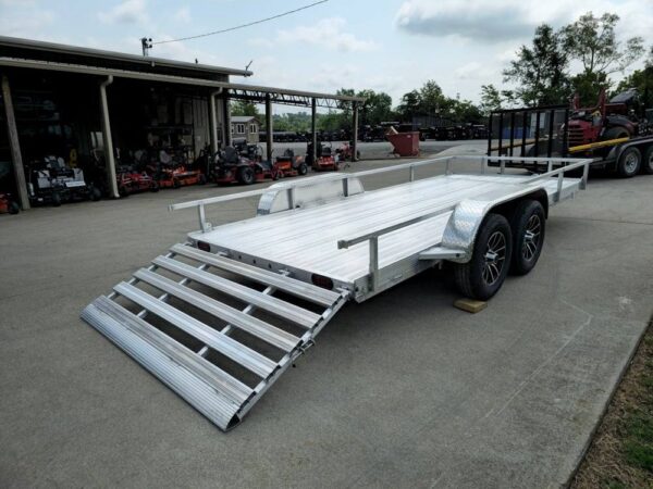 6.4' x 16' All Aluminum Utility Trailer Dual Axle Straight Deck - Image 15