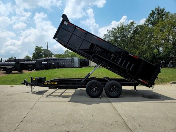 7x16 Hydraulic Dump Trailer with 3ft Sides (2) 7K Axles - Image 18