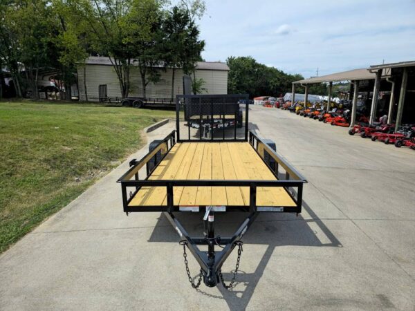 6.4x14 Straight Deck Utility Trailer 3,500lb Axles Tall Gate - Image 2