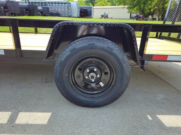 6.4x14 Straight Deck Utility Trailer 3,500lb Axles Tall Gate - Image 5
