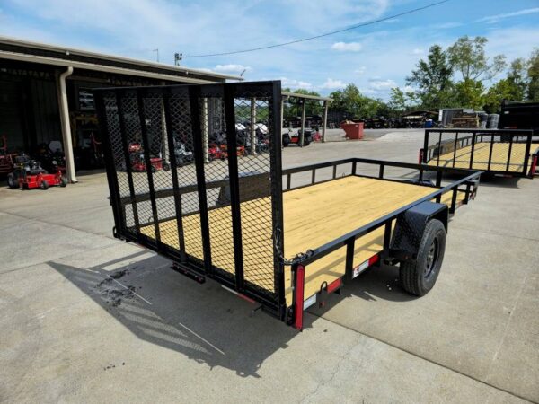 6.4x14 Straight Deck Utility Trailer 3,500lb Axles Tall Gate - Image 13