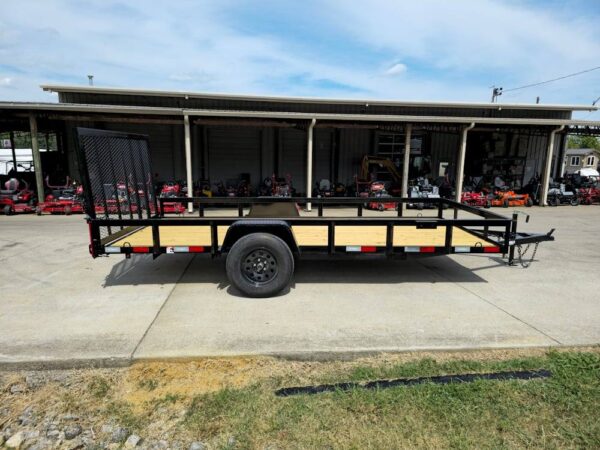 6.4x14 Straight Deck Utility Trailer 3,500lb Axles Tall Gate - Image 14