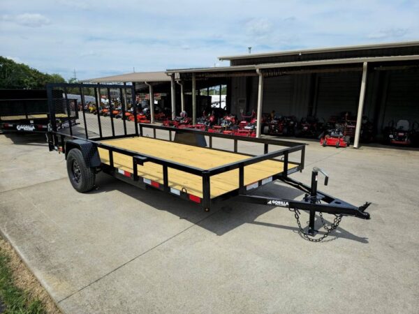 6.4x14 Straight Deck Utility Trailer 3,500lb Axles Tall Gate - Image 15