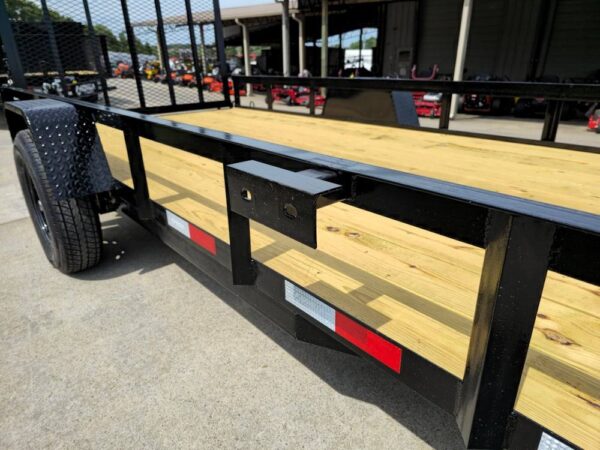 6.4x14 Straight Deck Utility Trailer 3,500lb Axles Tall Gate - Image 16