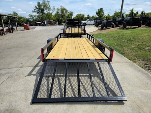 6.4x14 Straight Deck Utility Trailer 3,500lb Axles Tall Gate - Image 18