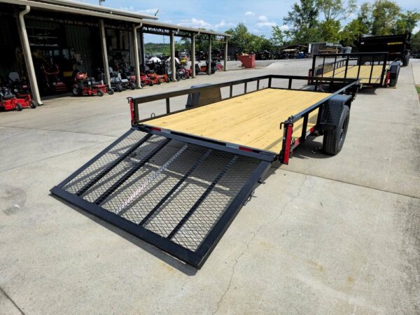 6.4x14 Straight Deck Utility Trailer 3,500lb Axles Tall Gate - Image 19