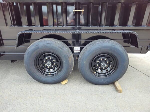 7x14 Hydraulic Dump Trailer with 4ft Sides (2) 7K Axles - Image 5