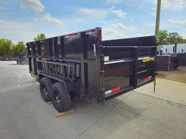 7x14 Hydraulic Dump Trailer with 4ft Sides (2) 7K Axles - Image 6