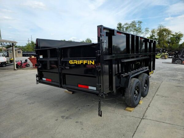 7x14 Hydraulic Dump Trailer with 4ft Sides (2) 7K Axles - Image 8