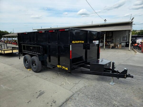 7x14 Hydraulic Dump Trailer with 4ft Sides (2) 7K Axles - Image 10