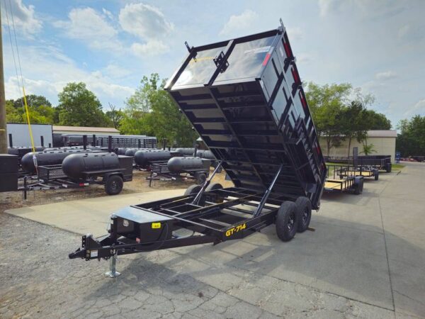 7x14 Hydraulic Dump Trailer with 4ft Sides (2) 7K Axles - Image 12