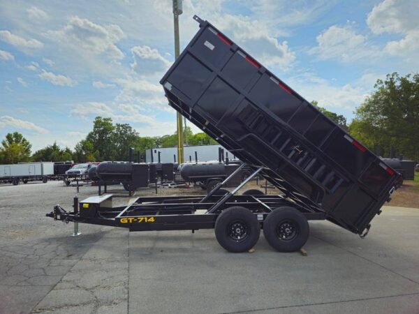 7x14 Hydraulic Dump Trailer with 4ft Sides (2) 7K Axles - Image 13